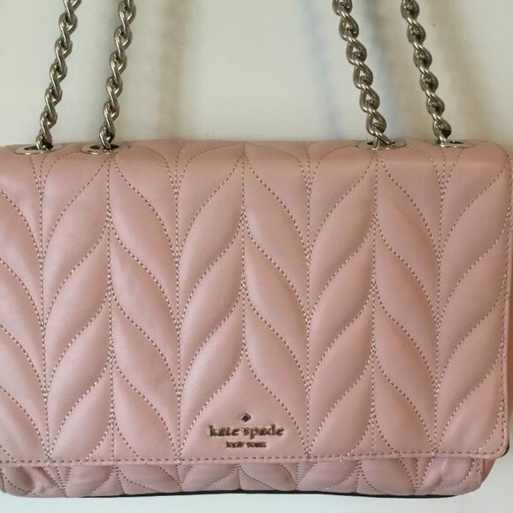 Kate Spade Briar Lane Quilted Emelyn Crossbody Shoulder Bag in Pink NWOT - Picture 3 of 11